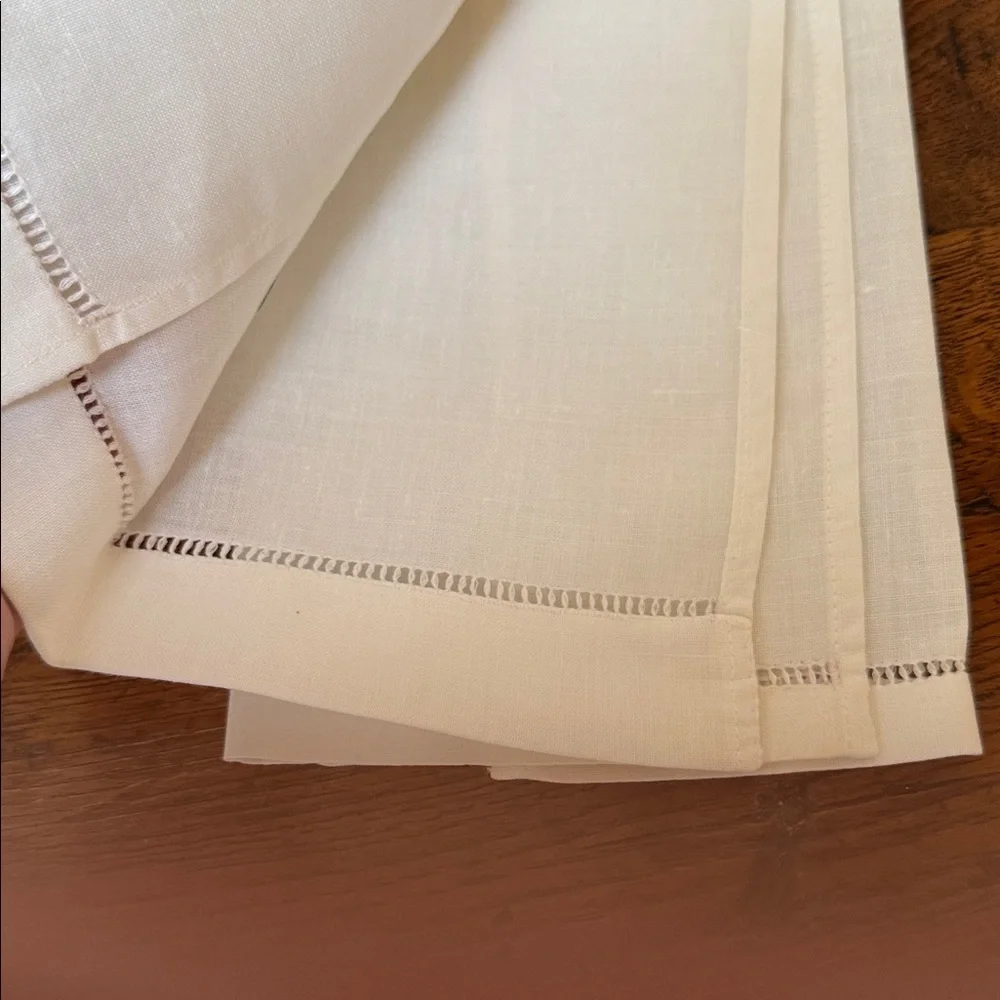 Embroidered Linen Hand Towel